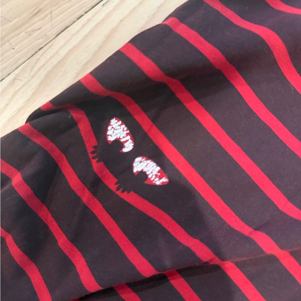 Alexander Mcqueen MCQ eyes print striped T shirt - Picture 3 of 6
